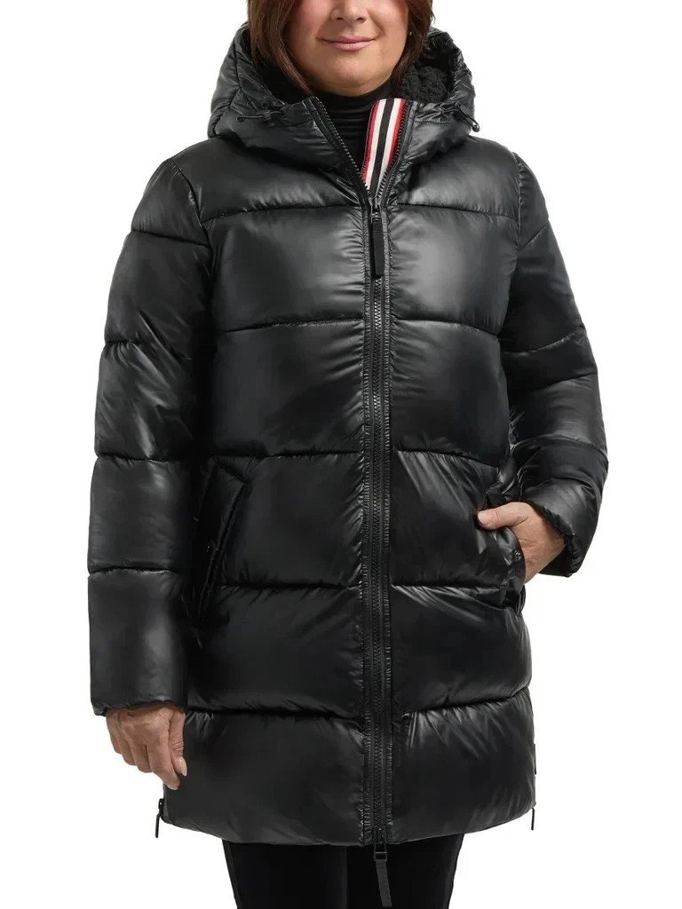 New Hunter Women's Puffer Jacket Black Size Xl
